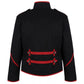 Military Drummer Jacket Black Parade Jacket Goth Punk Adam Ant VTG Style/Black Red Jacket/USA