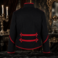 Military Drummer Jacket Black Parade Jacket Goth Punk Adam Ant VTG Style/Black Red Jacket/USA