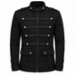 Gothic Military Band Black Jacket For Men Vintage Goth Coat Jacket Steampunk