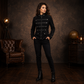 Gothic Military Band Black Jacket For Men Vintage Goth Coat Jacket Steampunk