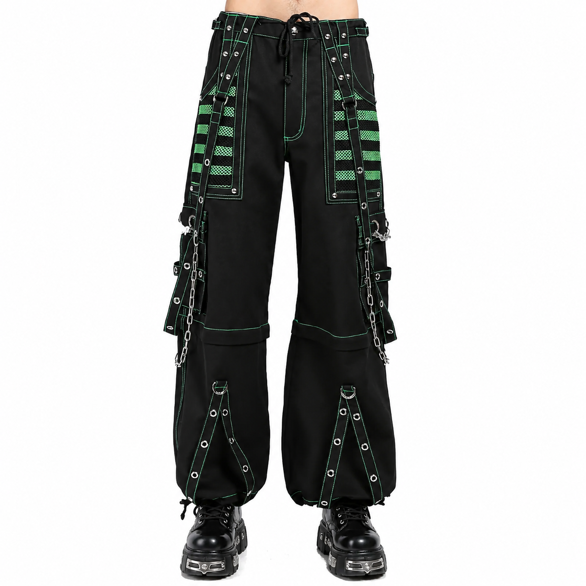 Extreme Bondage Skater Gothic Punk Rocker Cyber Goth Steampunk Biker Pants