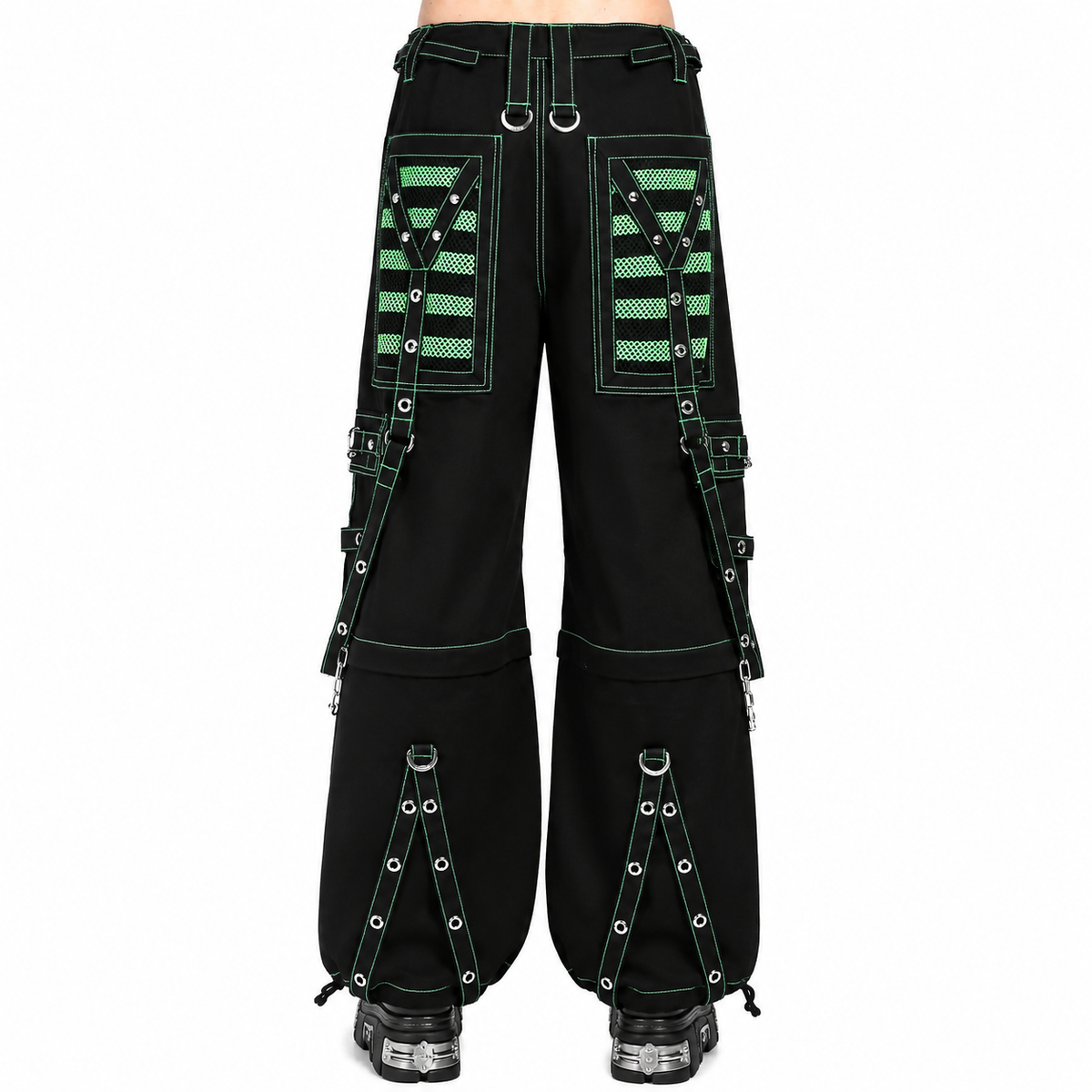 Extreme Bondage Skater Gothic Punk Rocker Cyber Goth Steampunk Biker Pants