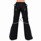 Women's Chains Black Rhinestones Gothic Punk Emo Pants Straps Baggy Pants
