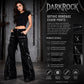 Women's Chains Black Rhinestones Gothic Punk Emo Pants Straps Baggy Pants