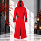 Scorpion Men's Punisher Hooded Trench Coat Long Jacket Red Black Gothic Steampunk