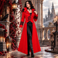 Scorpion Men's Punisher Hooded Trench Coat Long Jacket Red Black Gothic Steampunk