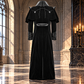 Gothic Steampunk Military Black Jacket Men's Punk Highwayman Regency Long Coat