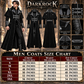 Gothic Steampunk Military Black Jacket Men's Punk Highwayman Regency Long Coat