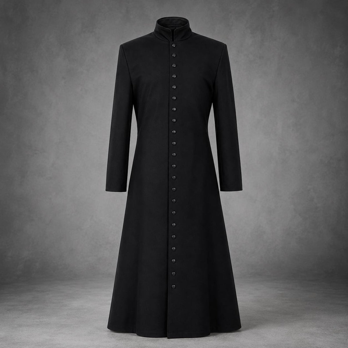 Neo Matrix Heavy Duty Cotton Keanu Reeves Black Gothic Steampunk Trench Coat