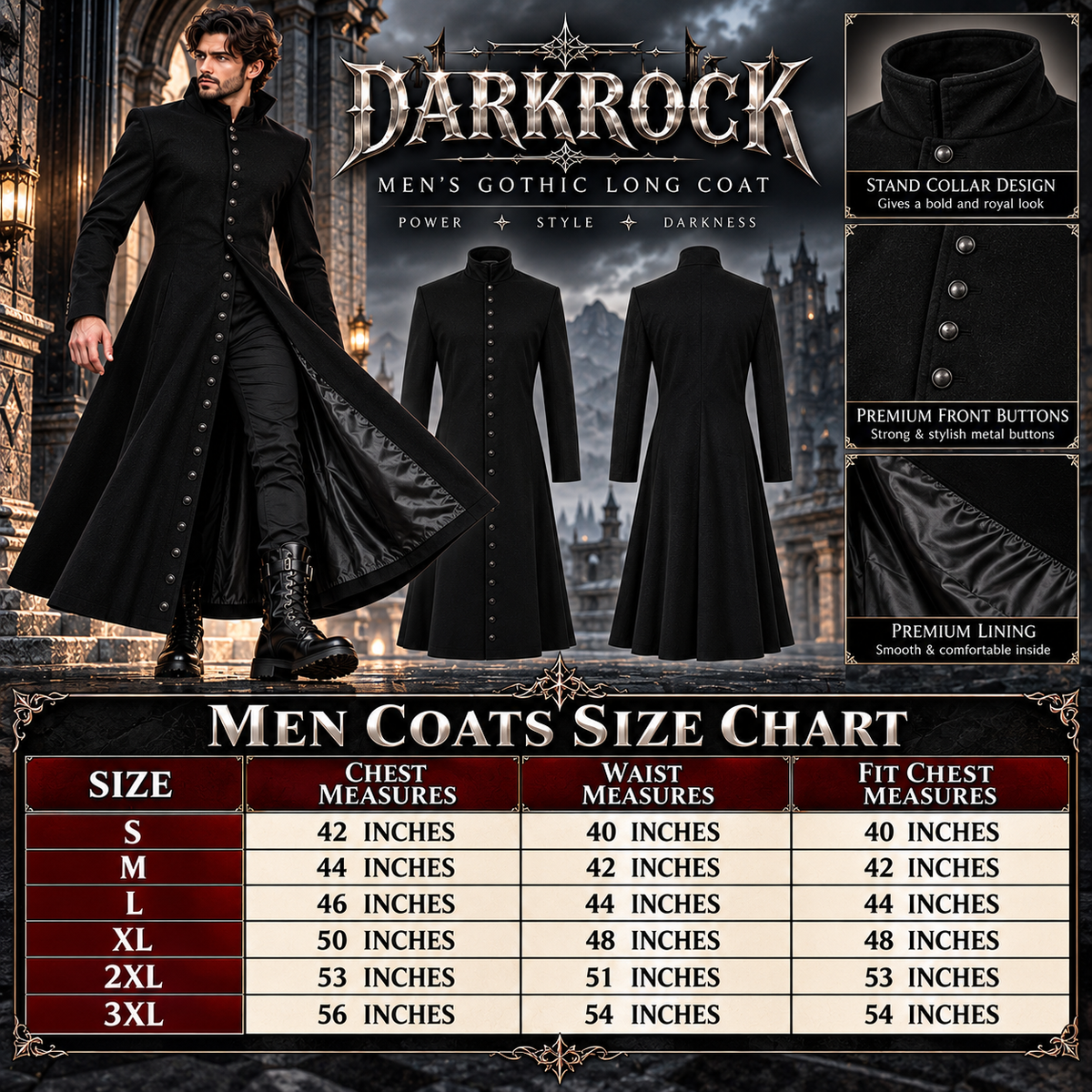 Neo Matrix Heavy Duty Cotton Keanu Reeves Black Gothic Steampunk Trench Coat