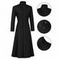Neo Matrix Heavy Duty Cotton Keanu Reeves Black Gothic Steampunk Trench Coat