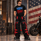 Men’s USA Flag Graphic T-Shirt Patriotic Cotton Crewneck Tee