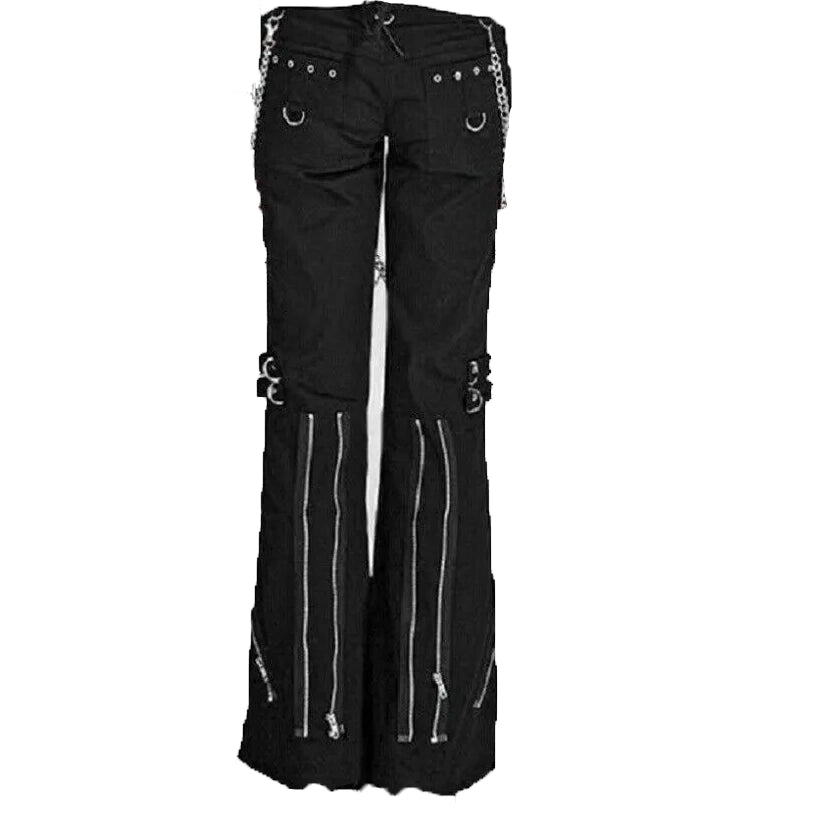 Men Gothic Bondage Pant Rock Hard Trouser Heavy Weight Pant
