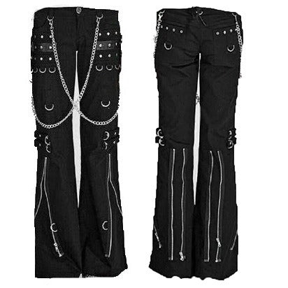 Men Gothic Bondage Pant Rock Hard Trouser Heavy Weight Pant