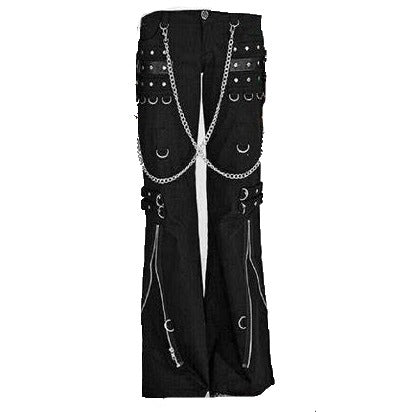 Men Gothic Bondage Pant Rock Hard Trouser Heavy Weight Pant