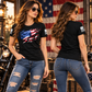 Still Standing American Flag T-Shirt for Men's Black Patriotic Graphic Tee