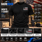 Black Thin Red Line American Flag T-Shirt Patriotic Graphic Tee