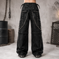 Prime Quality Bondage Gothic Wax Cotton Men's Cyber Rave Techno Jeans Punk Shorts Biker Pants USA