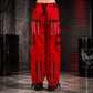 Gothic Bondage Handmade Men Pant Alternative Punk Rock Transformer Trouser Red Baggy/ Pants