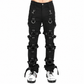 Prime Quality Men Gothic Bondage Pant Alternative Punk Rock Emo Harness Pants Black/USA