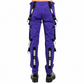 Men Gothic Bondage Reflective Men Pant Alternative Punk Rock Emo Pant Electric Pants Purple/USA