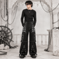 Gothic Extreme Bondage Skater Gothic Punk Rocker Cyber Goth Steampunk Biker Pant