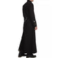 Gothic Men's Handmade Chain Eyelet Trench Coat