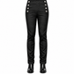 Prime Quality Men's Gothic Alastor Steampunk Black Brocade Dress Pants