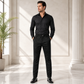 Men's Black Brocade Victorian Dress Pant Trouser/Black Gothic Pants
