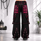 Gothic Extreme Bondage Skater Gothic Punk Rocker Cyber Goth Steampunk Biker Pant