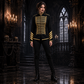 Prime Quality Handmade Men's Gothic Military Hussar Jacket Black Gold/Gold Jacket /USA