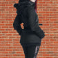 Gothic Chase Coat Winter Jacket black