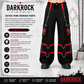 Gothic Bondage Black Skull Zip Off Pants Black Amp Red Alternative Punk Rock Emo Trouser Pant/Usa