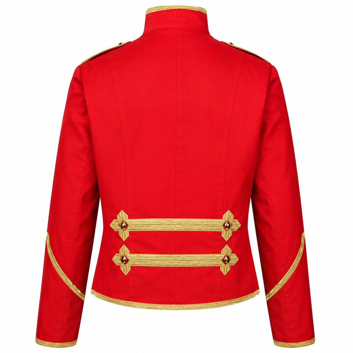 Military Drummer Jacket Black Parade Jacket Goth Punk Adam Ant VTG Style Red Gold Jacket