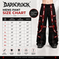 Men Extreme Bondage Gothic Electro Reflector Black/Red Pant/Shorts Usa