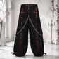 Gothic Extreme Bondage Skater Gothic Punk Rocker Cyber Goth Steampunk Biker Emo Black Dagger Trouser Pant Shorts USA