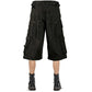 Prime Quality Handmade Gothic Bondage Black Skater Men's Short Alternative Punk Rock Emo Shorts/USA