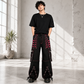 Gothic Extreme Bondage Skater Gothic Punk Rocker Cyber Goth Steampunk Biker Pant