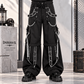 Gothic Men's Peep Dark Street Pant White