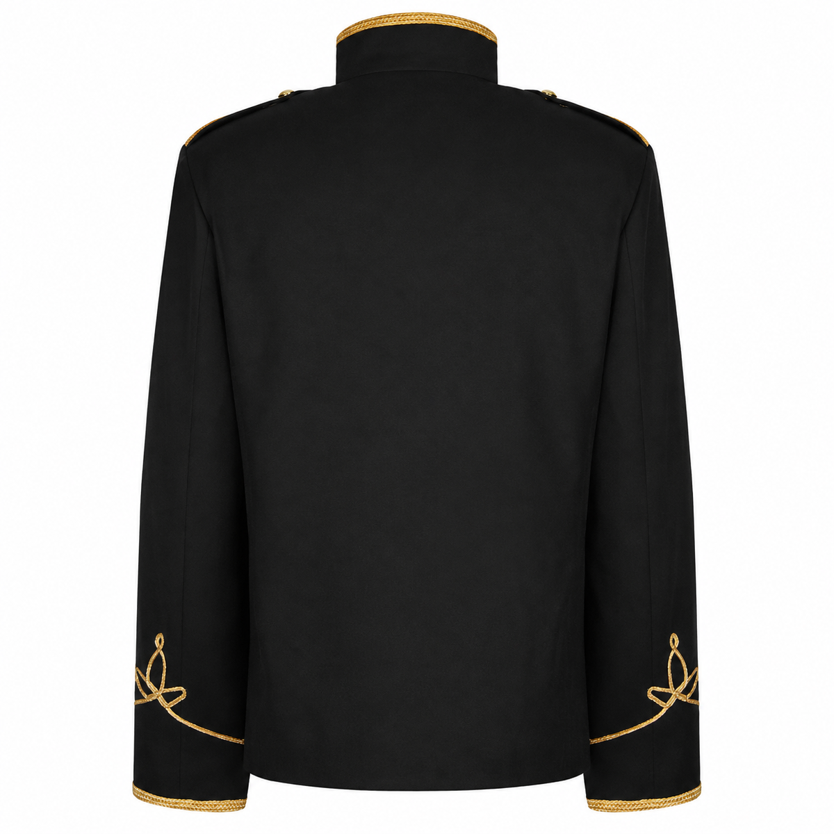Military Drummer Jacket Parade Jacket Goth Punk Adam Ant VTG Style Black & amp Gold Jacket USA
