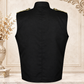 Prime Quality Handmade Men's Military Hussar Sleeveless Black Vest Black Gold Jacket