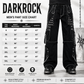 Prime Quality Gothic Men's Black Bondage Gothic Cyber Pant Chain Techno Rock Punk Shorts Trouser Pants USA