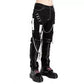 Men's Gothic Bondage Black Pant Rock Hard Trouser Heavy Weight Emo/Pants