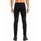 GOTHIC BONDAGE JEANS HEAVY WEIGHT ZIPPER PUNK ROCK GOTH TROUSER PANTS