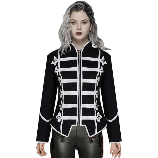 Women's Black Silver Parade Ladies Jacket