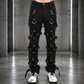 Prime Quality Men Gothic Bondage Pant Alternative Punk Rock Emo Harness Pants Black/USA
