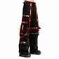 Men Extreme Bondage Gothic Electro Reflector Black/Red Pant/Shorts Usa