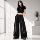 Gothic Men Gothic Cool Cyber Bondage Baggy Pants