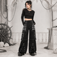Gothic Extreme Bondage Skater Gothic Punk Rocker Cyber Goth Steampunk Biker Pant