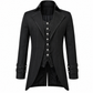 Men's Morning Gothic Jacket Tailcoat Black Cotton Steampunk Victorian